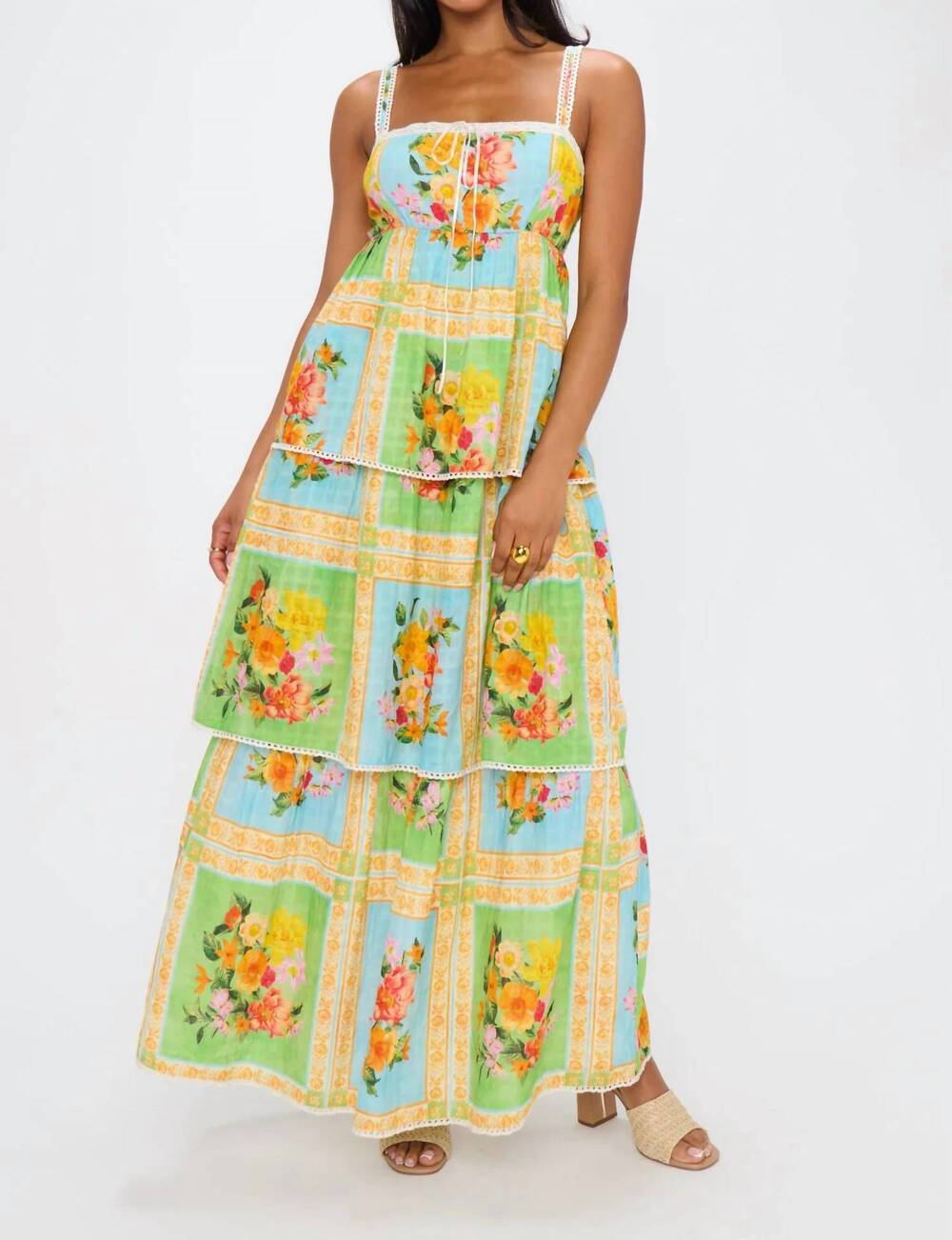 NEW SHOW ME YOUR MUMU peyton midi dress in yellow